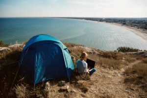 tent Camping at Lake Roosevelt AZ